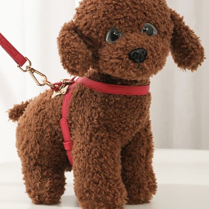 犬 ハーネス シンプル・ボーン飾り付きハーネス