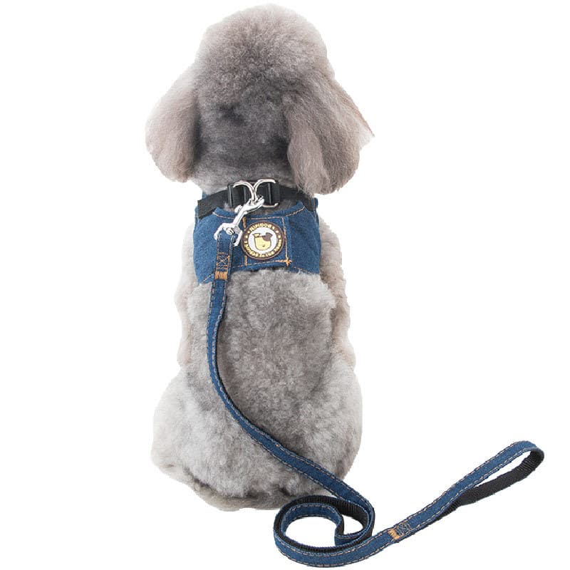 犬 ハーネス シンプル デニムメッシュ ハーネス