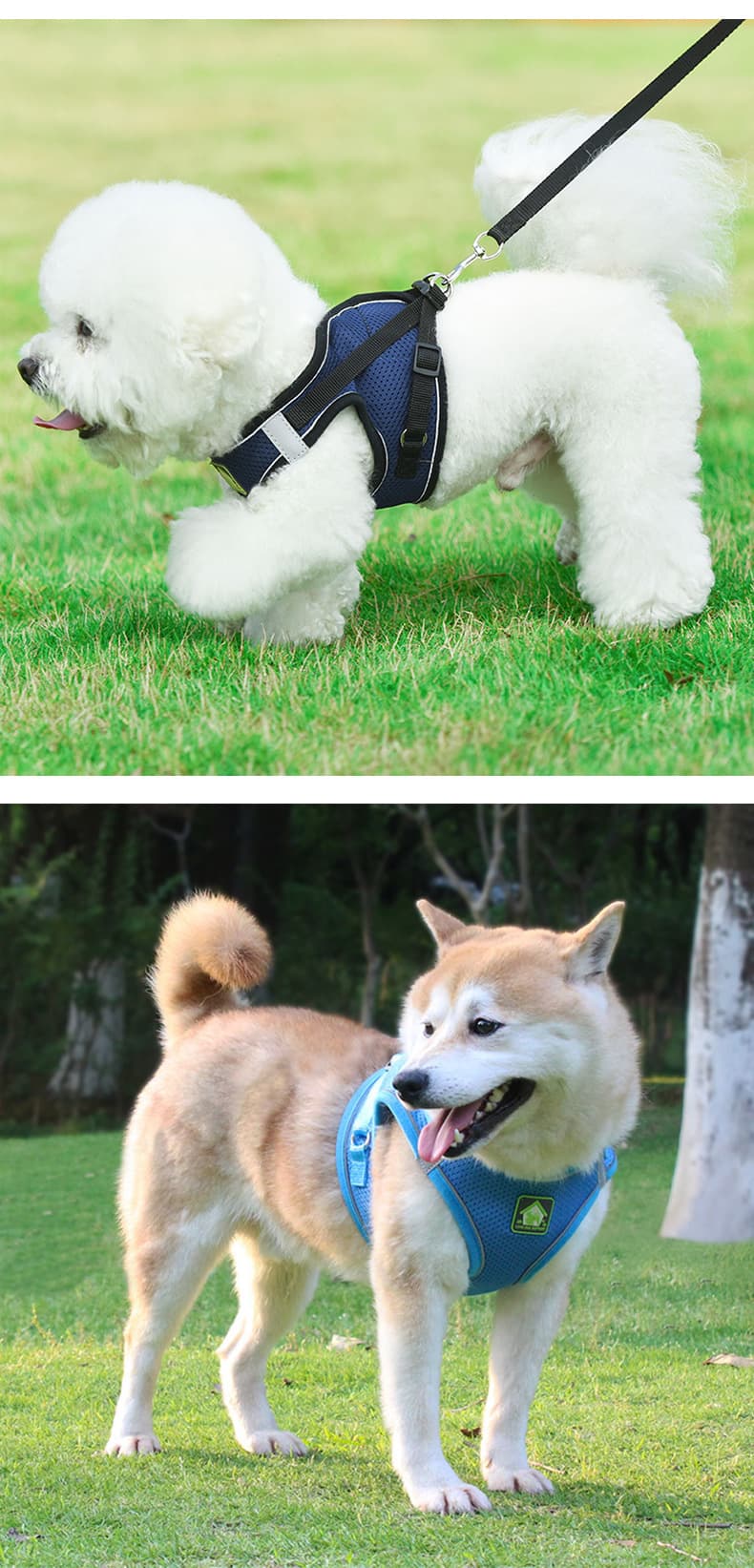 犬 ハーネス やさしい着け心地 ソフトメッシュ胴輪
