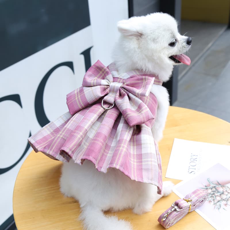 犬 ハーネス ふんわりリボンのお出かけハーネス